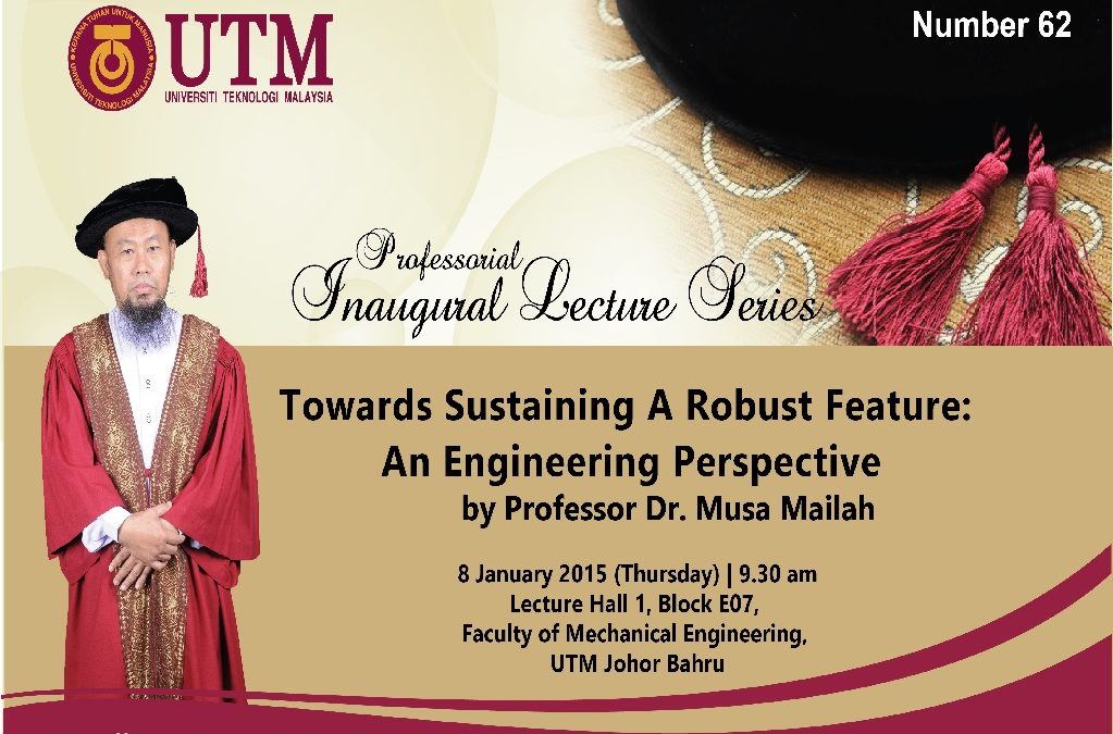 62nd Professorial Inaugural Lecture Series