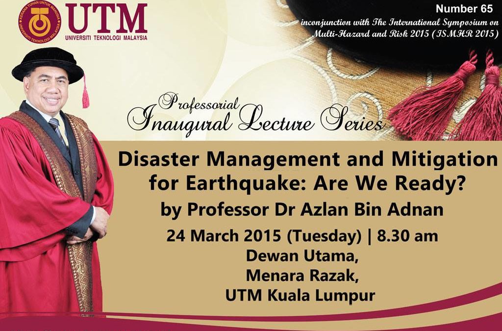 65th Professorial Inaugural Lecture Series