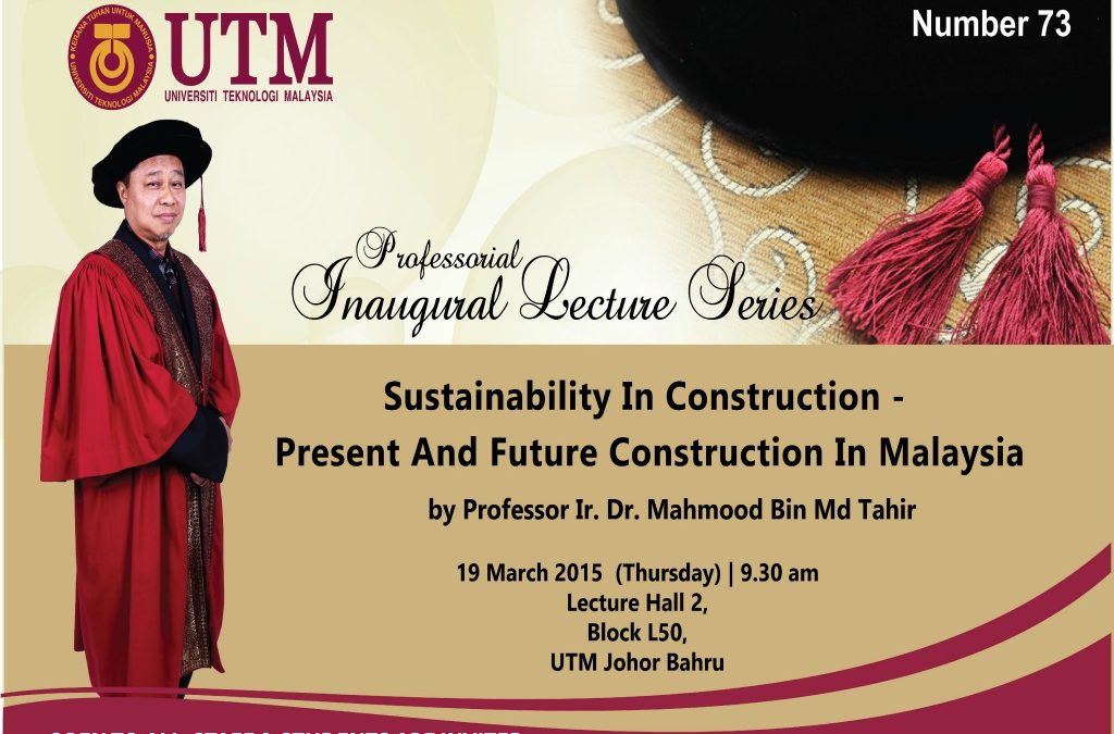 73rd Professorial Inaugural Lecture Series