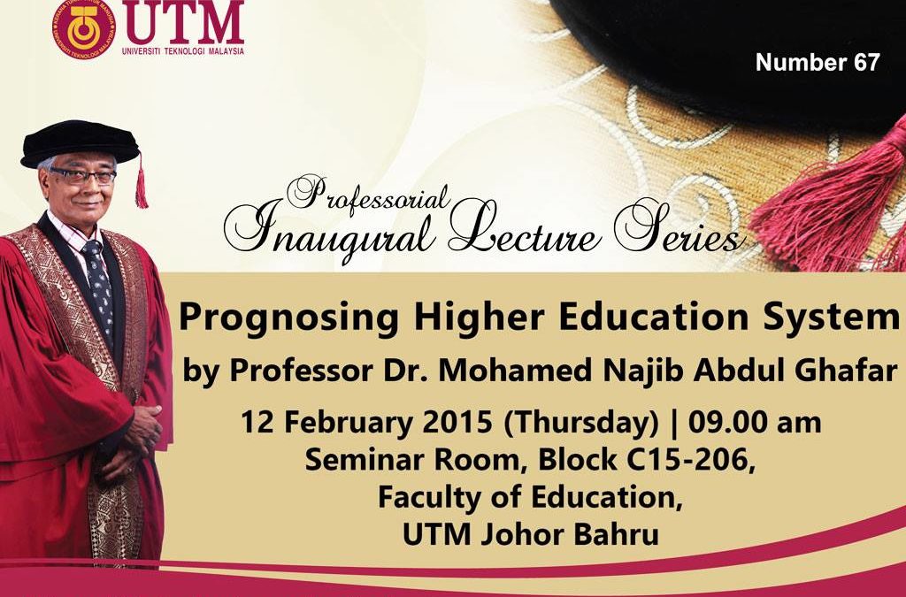 67th Professorial Inaugural lecture Series