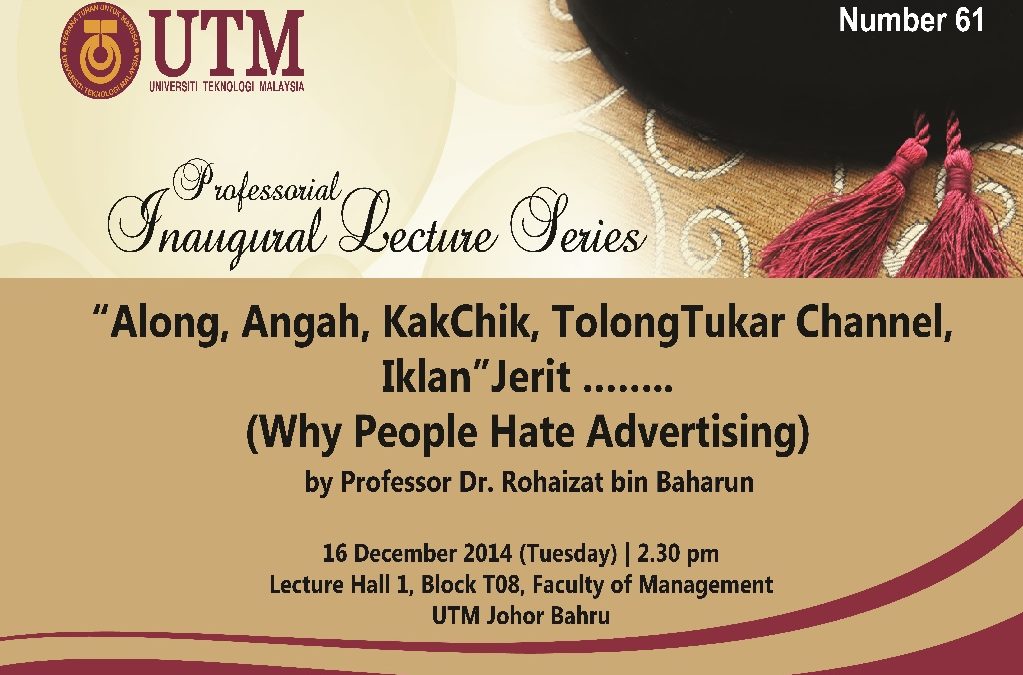 61st Professorial Inaugural Lecture Series