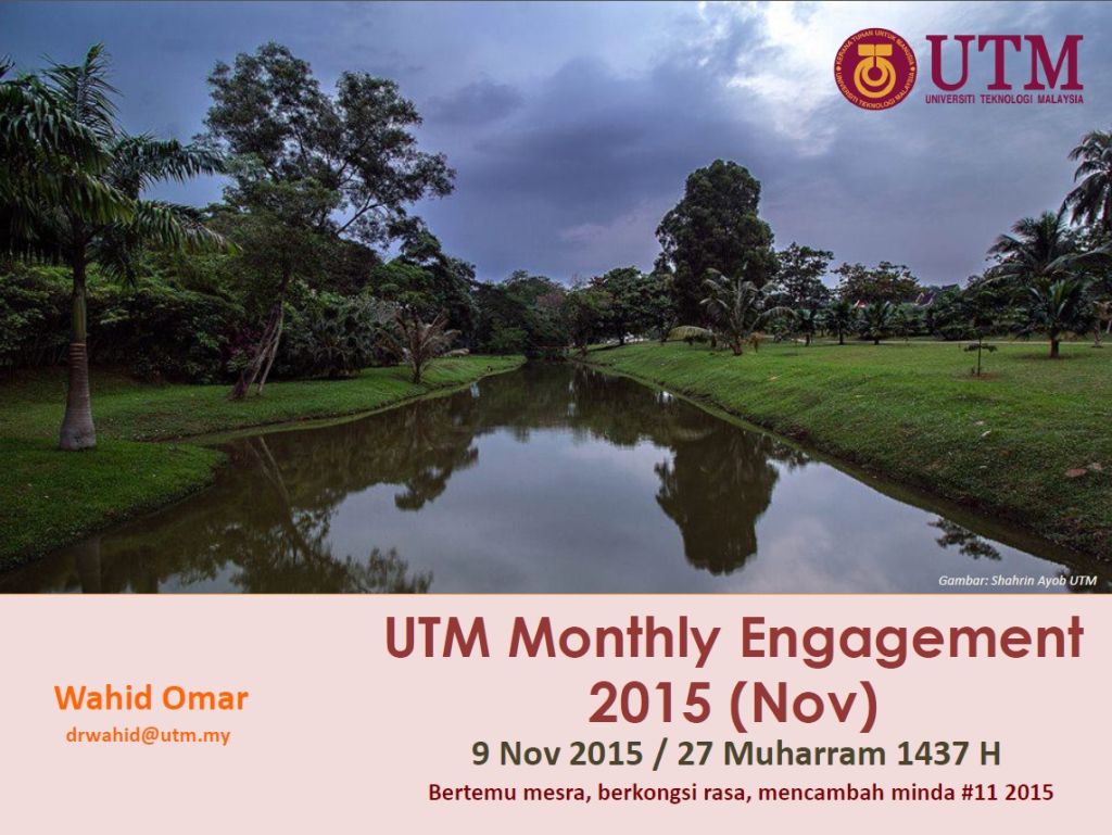 UTM MONTHLY ENGAGEMENT (NOVEMBER) 2015